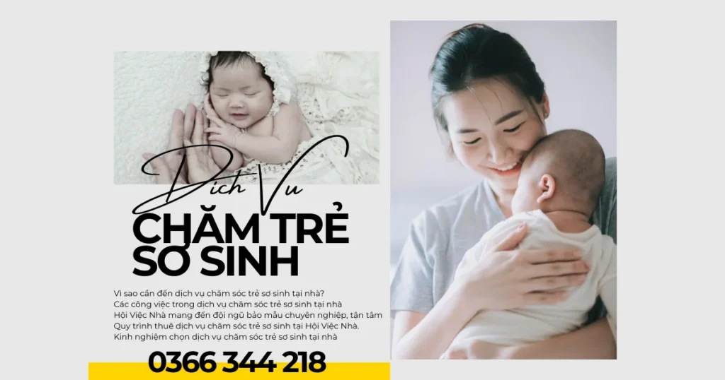 Dịch vụ chăm sóc trẻ sơ sinh tại nhà TPHCM