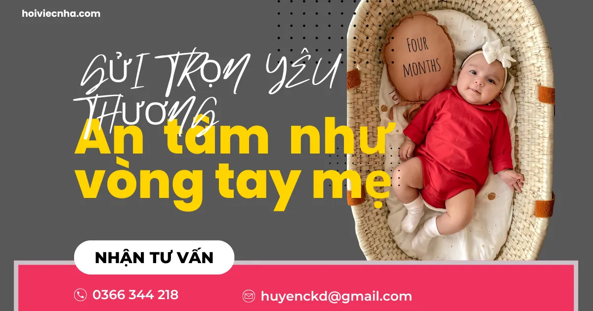 Tìm người trông trẻ 6 tháng tuổi TPHCM